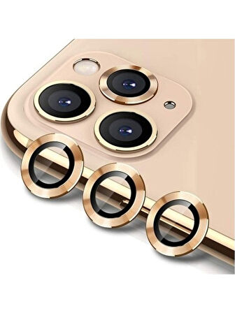 İphone 13 Pro Ve 13 Pro Max Gold Uyumlu Kamera Lens Koruyucu Cam