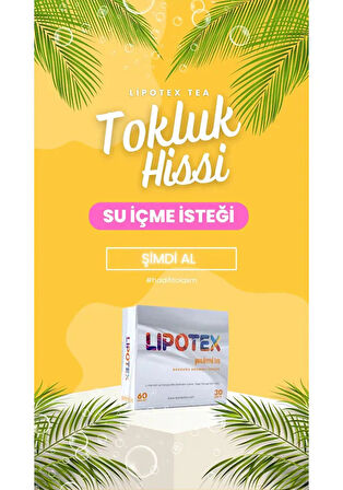 Lipotex Powdered Tea Ahududu Aromalı Detoks Form Çayı 30'lu