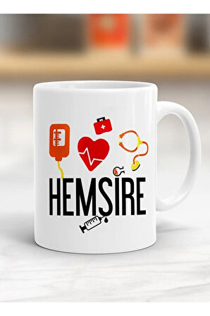 Hemşire Baskılı Kupa Bardak Bdk16