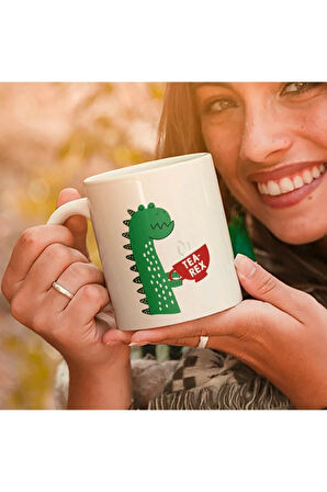 Çay Canavarı Arkadaşa Esprili Hediyelik Porselen Kupa