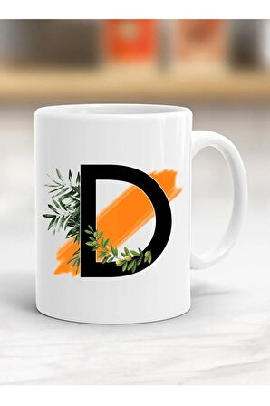 D Harfi Baskılı Kupa Bardak - Resimli Kupa Bardak - Hediyelik Bardak - Bardak Baskı