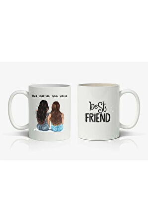 Best Friend Bff Baskılı Kupa Bardak