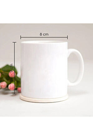 J Harfli Baskılı Kupa Bardak