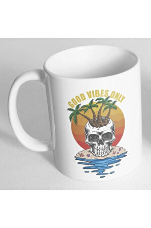 Good Vibes Only Sadece Iyi Hisler Resim Baskılı Kupa Bardak