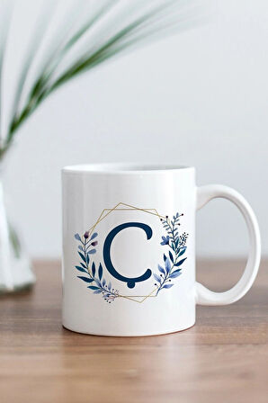 Ç Harfi Baskılı Kupa Bardak