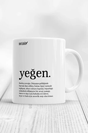 Yeğen Açıklamalı Baskılı Kupa Bardak