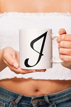 J Harfli Özel Tasarım Kupa