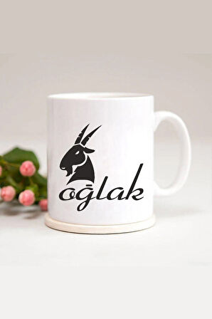 Oğlak Burcu Baskılı Kupa Bardak