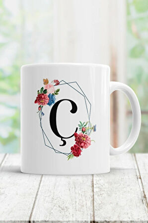 Ç Harfi Baskılı Kupa Bardak