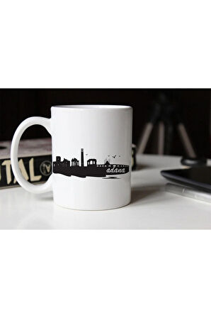 Adana Silüeti Temalı Porselen Kupa Tfsh-01