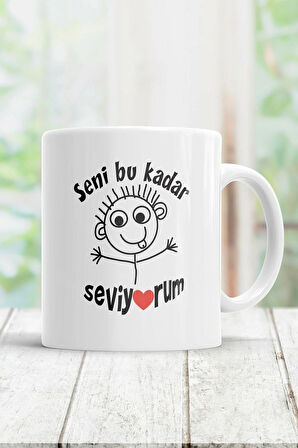 Seni Bu Kadar Seviyorum Kupa Bardak