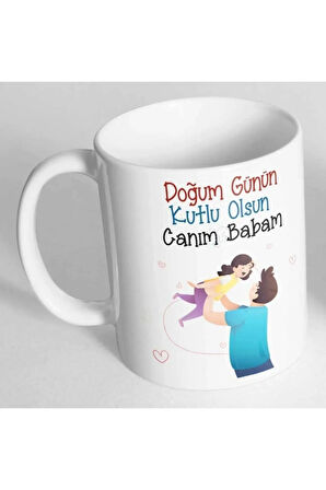 Babaya Doğum Günü Hediyesi Baskılı Kupa Bardak