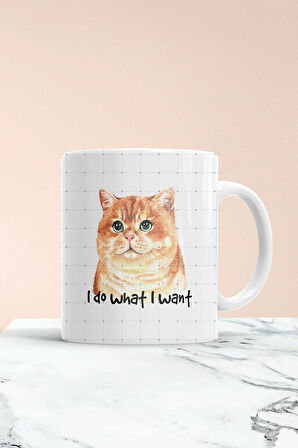 I Do What I Want Baskılı Kupa Bardak