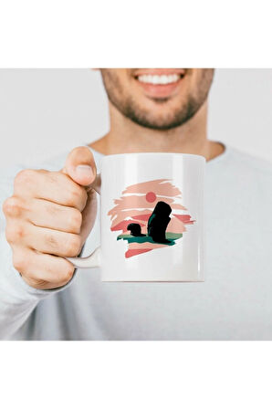 Nemrut Tasarımlı Hediyelik Porselen Kupa -baskılı Kupa