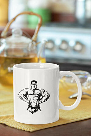 Motif Baskılı Porselen Kupa Bardak