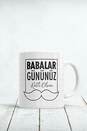Babalar Gününüz Kutlu Olsun Baskılı Kupa Bardak