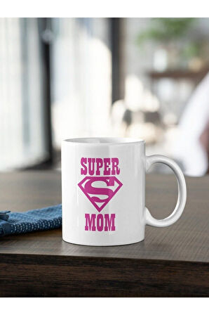 Super Mom Yazı Baskılı Kupa