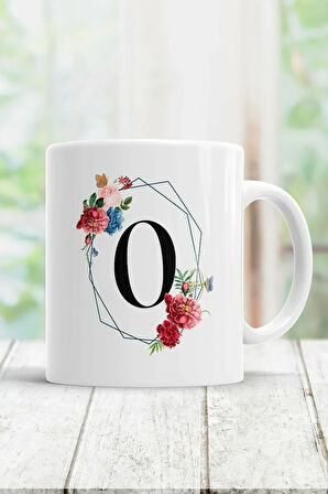 O Harfi Baskılı Kupa Bardak