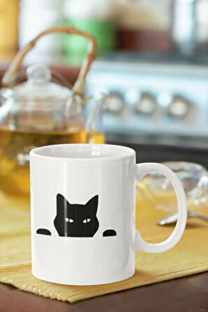 Motif Baskılı Porselen Kupa Bardak