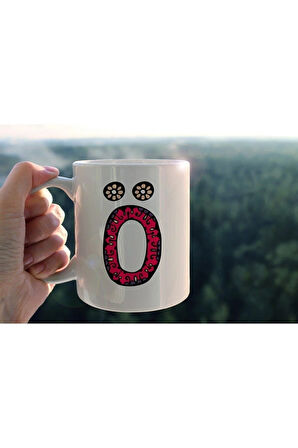 Özel Tasarım Ö Harfli Porselen Kupa Tfhr-18