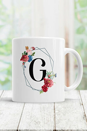 G Harfi Baskılı Kupa Bardak