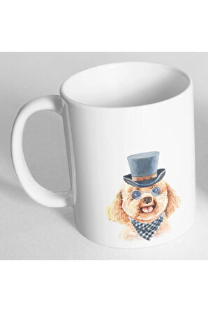 Kaniş Köpek Resim Baskılı Kupa Bardak Bdh542