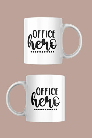 Ofis Kahramanlarına Özel Eğlenceli Porselen Kupa