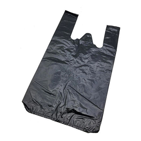 1 Kg Siyah Atlet Market Poşeti – 30x56cm, Büyük Boy, Ortalama 50-60 Adet, Dayanıklı ve Ekonomik