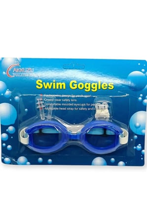 Çocuk Yüzme Kursu 4'lü Başlangıç Seti 4-8 Yaş Gözlük Bone Burun Tıkacı Kulak Tıkacı
