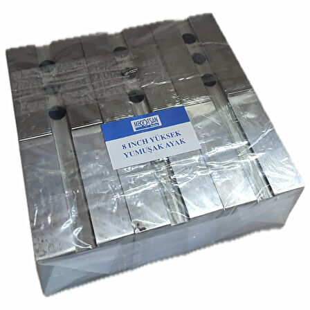 Mertsan Özel Yumuşak Ayak 8 Inch(Kanal 14), 3 Delikli, 1,5X60 mm Hatve Ölçüsü, 68X68X185mm, 3 Adetlik Paket