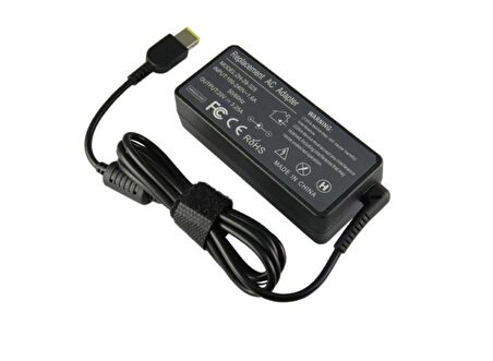 Lenovo Laptop Şarj Adaptörü USB Dikdörtgen Uç pinli Adaptör 20V 3.25A  65watt adaptör