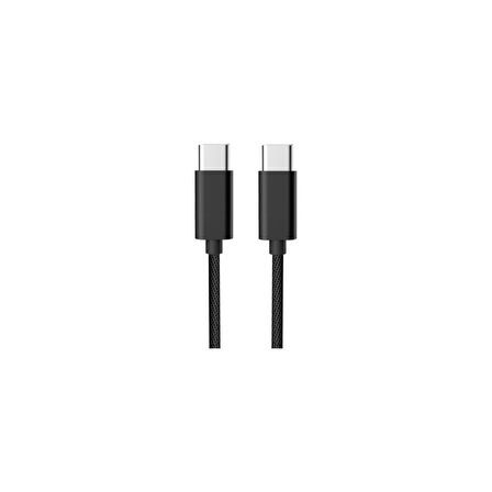 Adaman 100 cm 1MT 3.0 Hızlı Şarj ve Data Kablosu Type-C to Type- C Süper Hızlı Quick Şarj Kablosu - BEYAZ