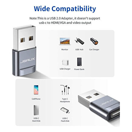 Jsaux Usb-C To Usb-A Çevirici Dönüştürücü Adaptör DC0005