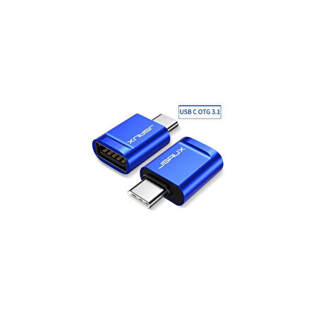 Jsaux Usb-C To USB Adaptörü , Type-c To Usb Dönüştürücü 1 Adet Mavi Aparat 5gbps USB3.0 Çevirici