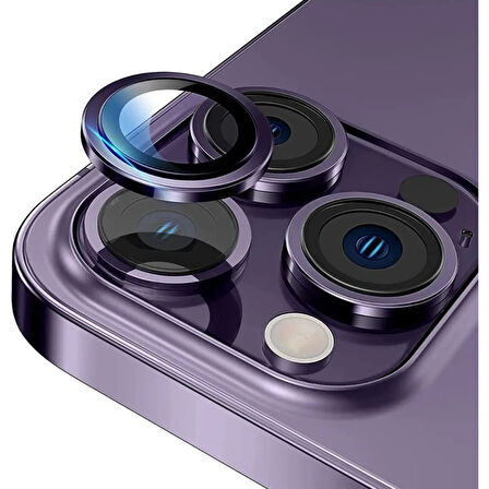 Adaman iPhone 11 Pro Uyumlu Kamera Mercek Lens Için Koruyucu - LİLA