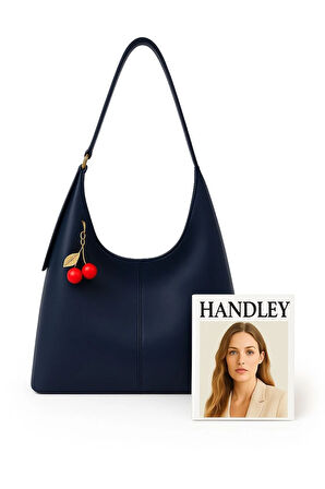 Lüks Omuz Çantası – Kiraz Charm Detaylı, Ayarlanabilir Askılı