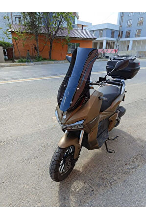 Yuki Adventure 150 Siperlik Ön Cam 2021 2024 Model 65cm Siyah Renkli 4mm ORTA BOYLU CAM