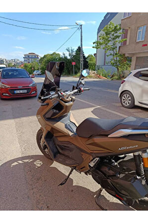 Yuki Adventure 150 Siperlik Ön Cam 2021 2024 Model 75cm Siyah Renkli 4mm UZUN CAM