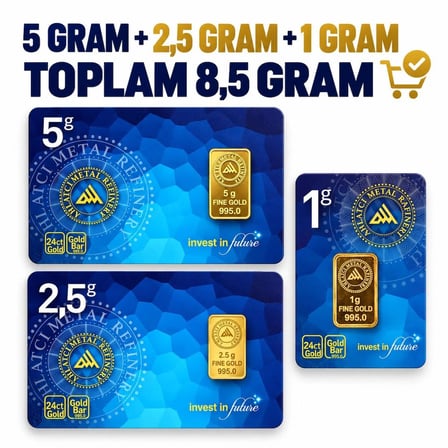 24 Ayar-8.5 Gram Külçe Altın