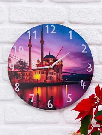 Ahşap Duvar Saati 40 x 40