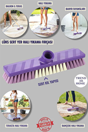 LÜKS SERT YER HALI YIKAMA FIRÇASI BİRDEN FAZLA ALANDA ÇOK KULLANIŞLI FIRÇA 