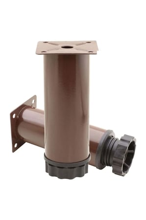Metal 12 Cm Ayarlanabilir Kahverengi Mobilya Kanepe Koltuk Baza Destek Ayağı Ayakları.