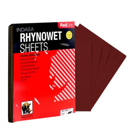 Indasa Rhynowet Red Line 230X280 Sulu Tabaka Zımpara P180 50 Adet