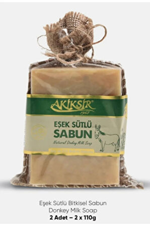 AKİKSİR Eşek Sütlü Sabun 2x110gr