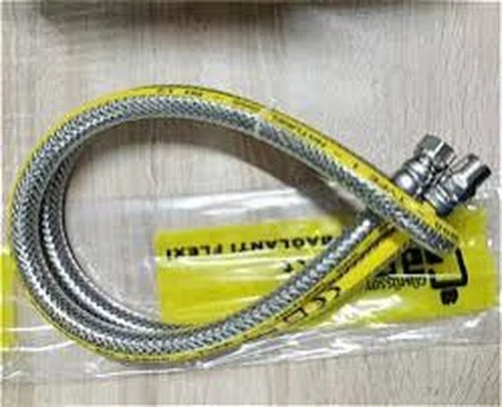 50CM Flex Doğalgaz Hortumu Çelik Örgülü