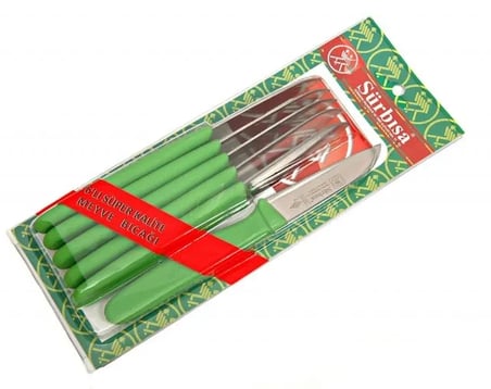 61007 - Sürmene Meyve Bıçağı 7,5 Cm 6 Lı