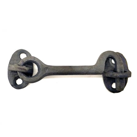Antika Tarz Dekoratif Pirinç Çengeli - 8,5cm, Oksit