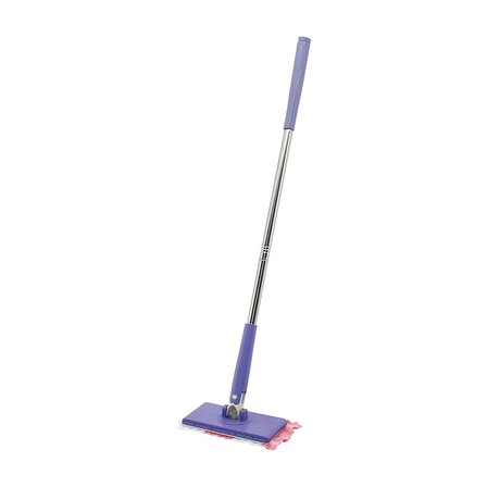 Otomatik Bez Değiştiren Mop Sap Çek=bez Bırak - Sap İt=bez Tut 360° BAŞLIK=8X16CM - Sap: 68CM