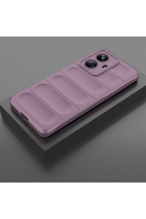 Realme 10 Pro 5G Kılıf Optimum Silikon - Mor