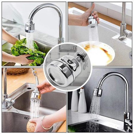 SN-27115 3 Kademeli Tasarruflu Musluk Başlığı 360 Derece